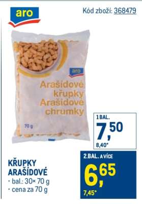 Křupky arašídové