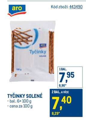 Tyčinky solené