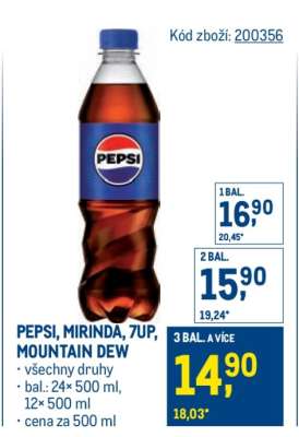 Pepsi Mirinda 7UP, Mountain Dew