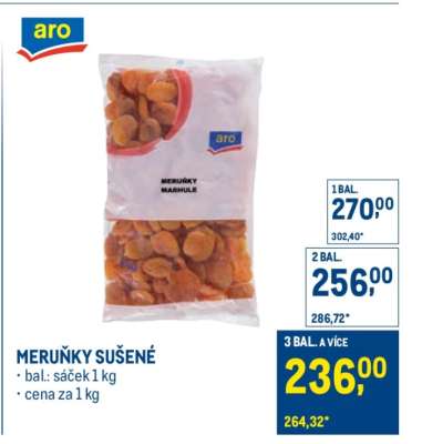 Meruňky sušené