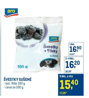 Švestky sušené