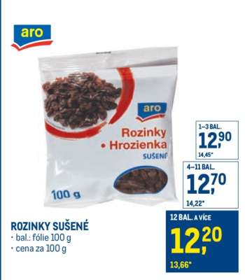 ROZINKY SUŠENÉ
