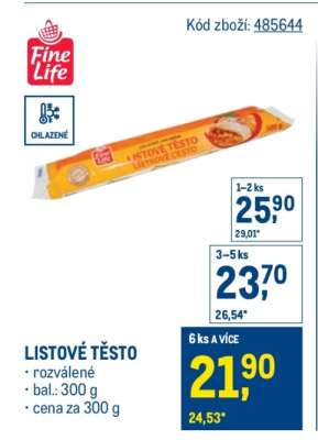 Listové těsto