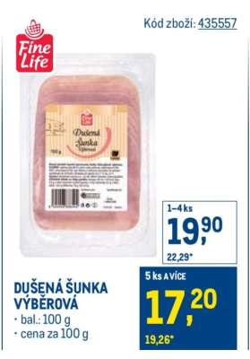 Dušená šunka výběrová