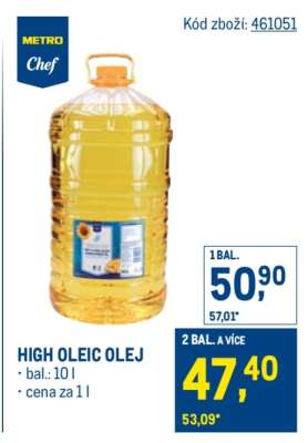 HIGH OLEIC OLEJ