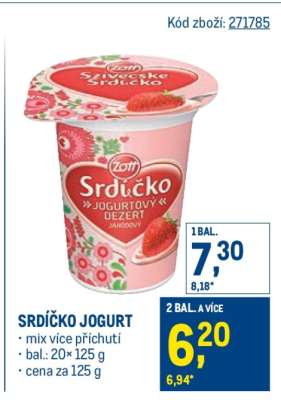 SRDÍČKO JOGURT