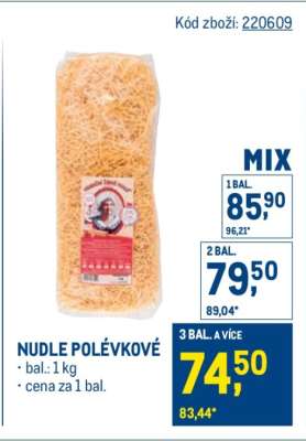 Nudle polévkové