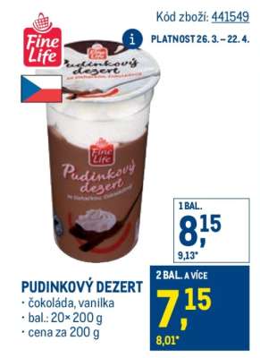 PUDINKOVÝ DEZERT