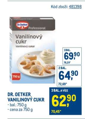 Dr. Oetker Vanilínový cukr