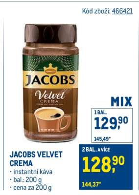 JACOBS VELVET CREMA