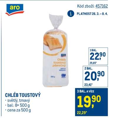 Chléb toustový