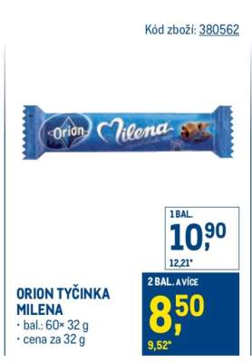Orion tyčinka Milena