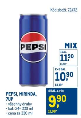 Pepsi, Mirinda, 7Up