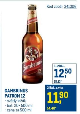 Gambrinus Patron 12
