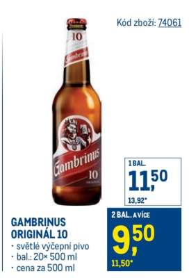 Gambrinus Originál 10