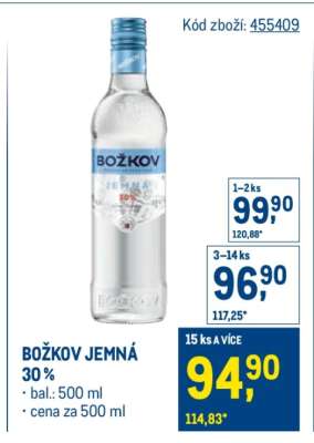 BOŽKOV JEMNÁ 30 %
