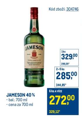 Jameson 40 %