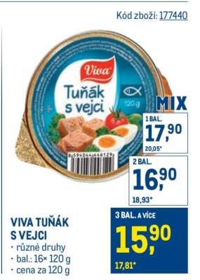 Viva Tuňák s vejci