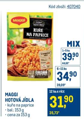 Maggi Hotová Jídla