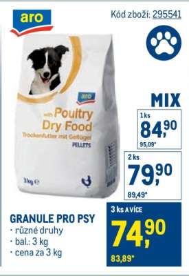 Granule pro psy