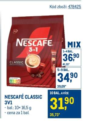 Nescafé Classic 3v1