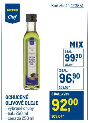 Ochucené olivové oleje