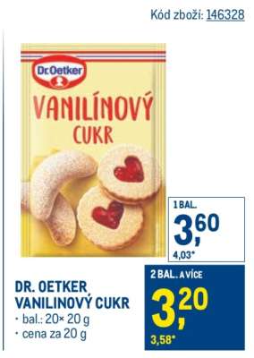 Dr. Oetker Vanilínový cukr