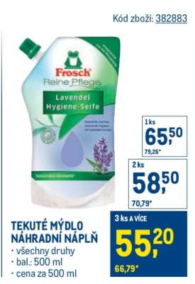 Tekuté mýdlo – náhradní náplň