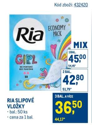 RIA Slipové vložky