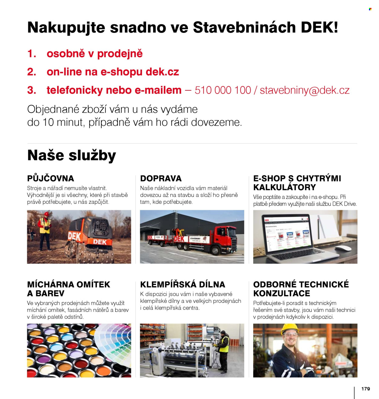 Leták DEK. Strana 178