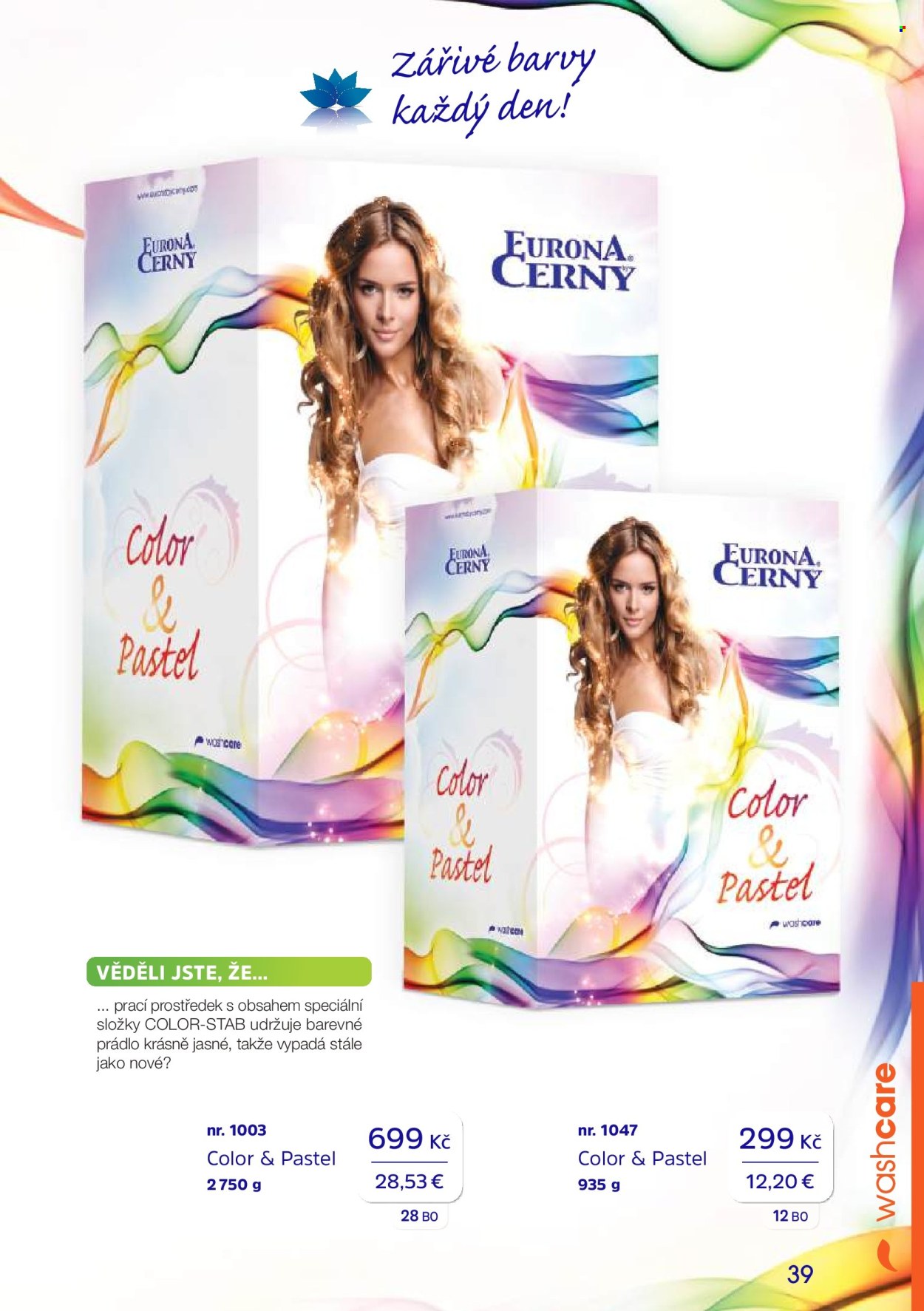 Leták EURONA by CERNY. Strana 1