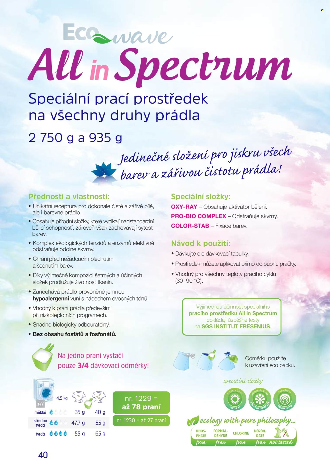 Leták EURONA by CERNY. Strana 1