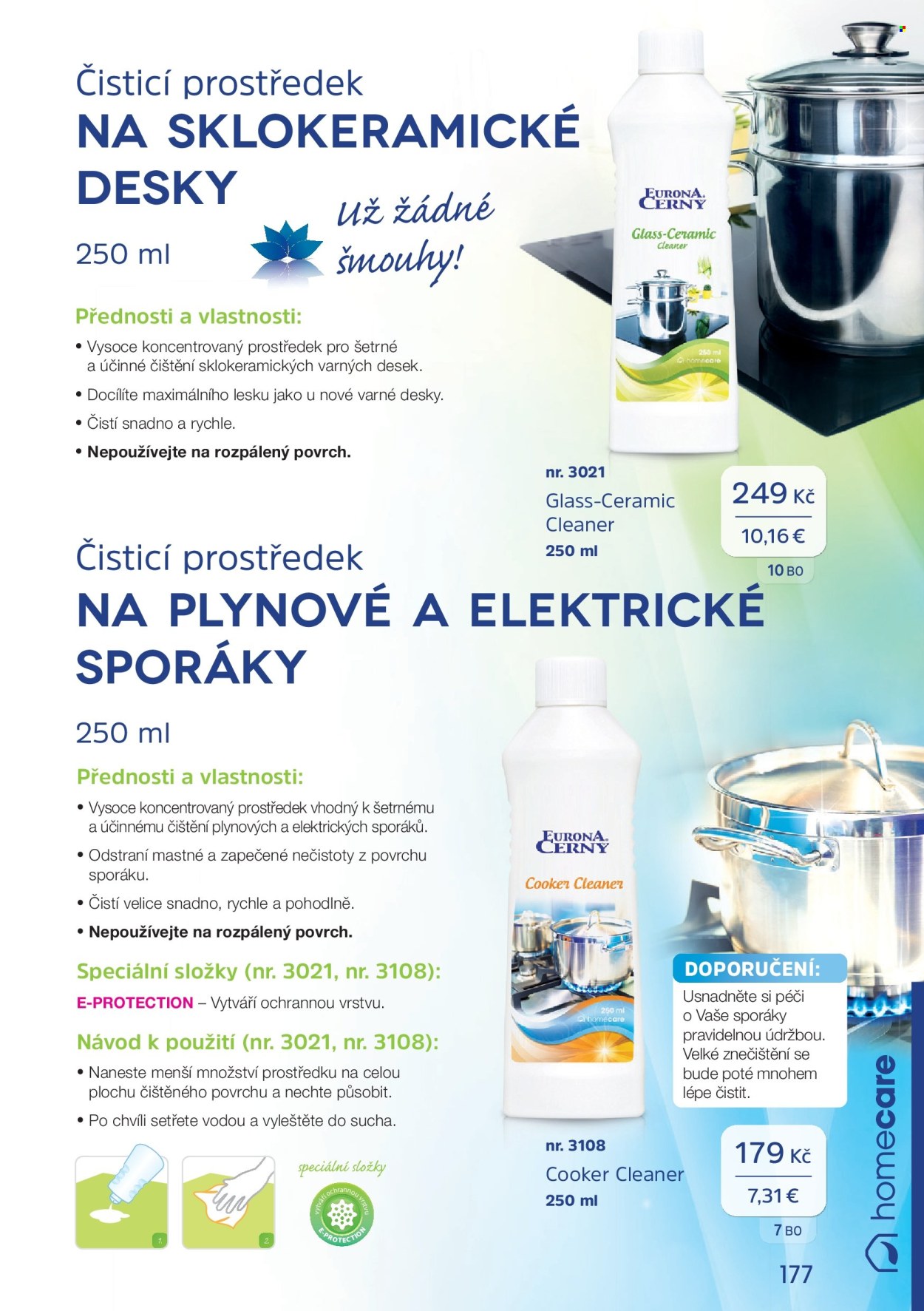 Leták EURONA by CERNY. Strana 1