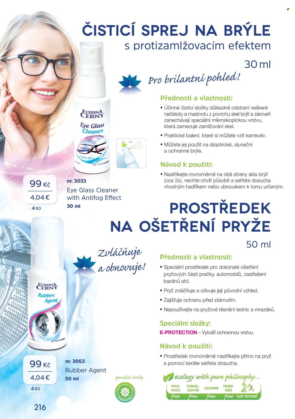 Leták EURONA by CERNY. Strana 1