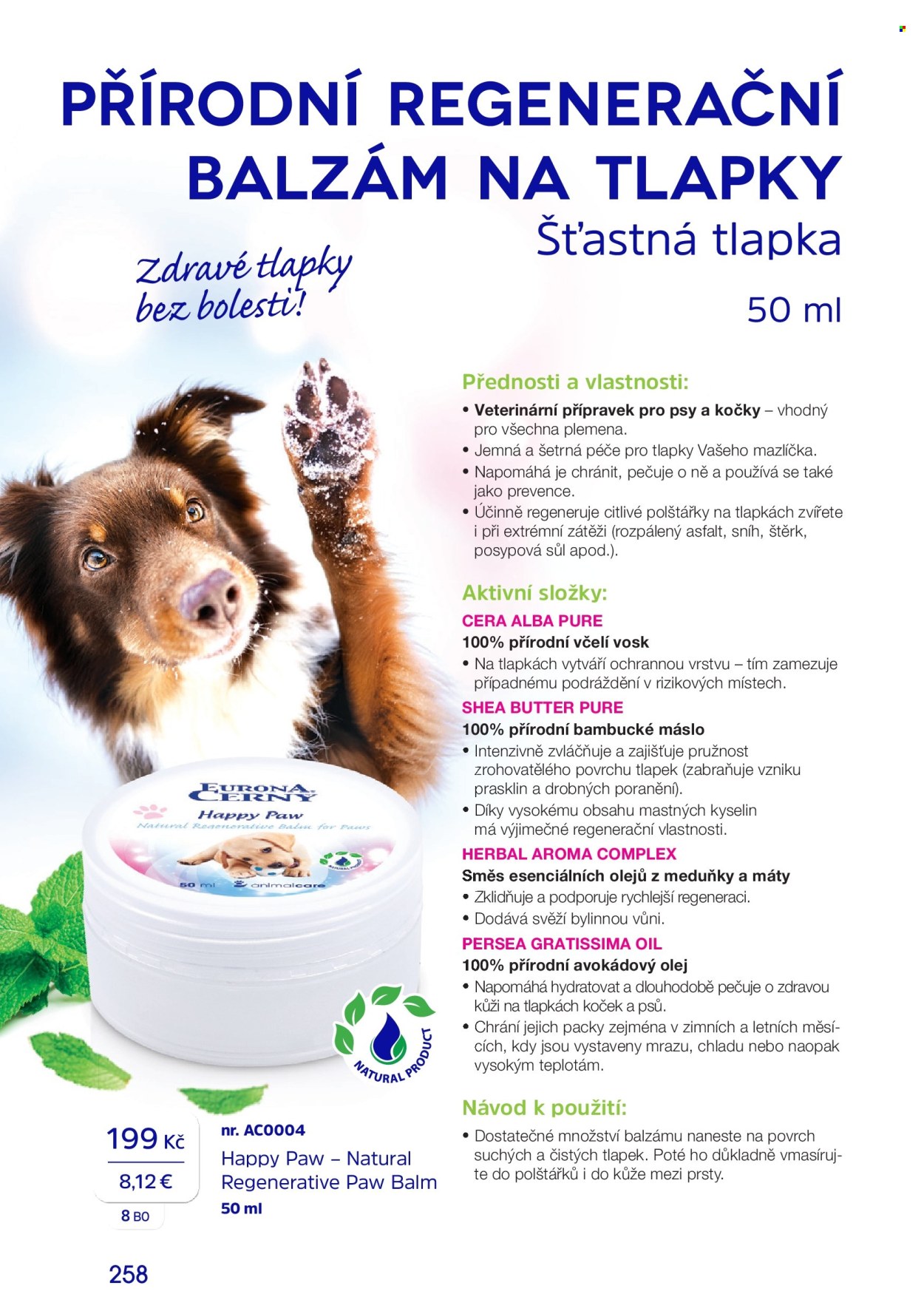 Leták EURONA by CERNY. Strana 1