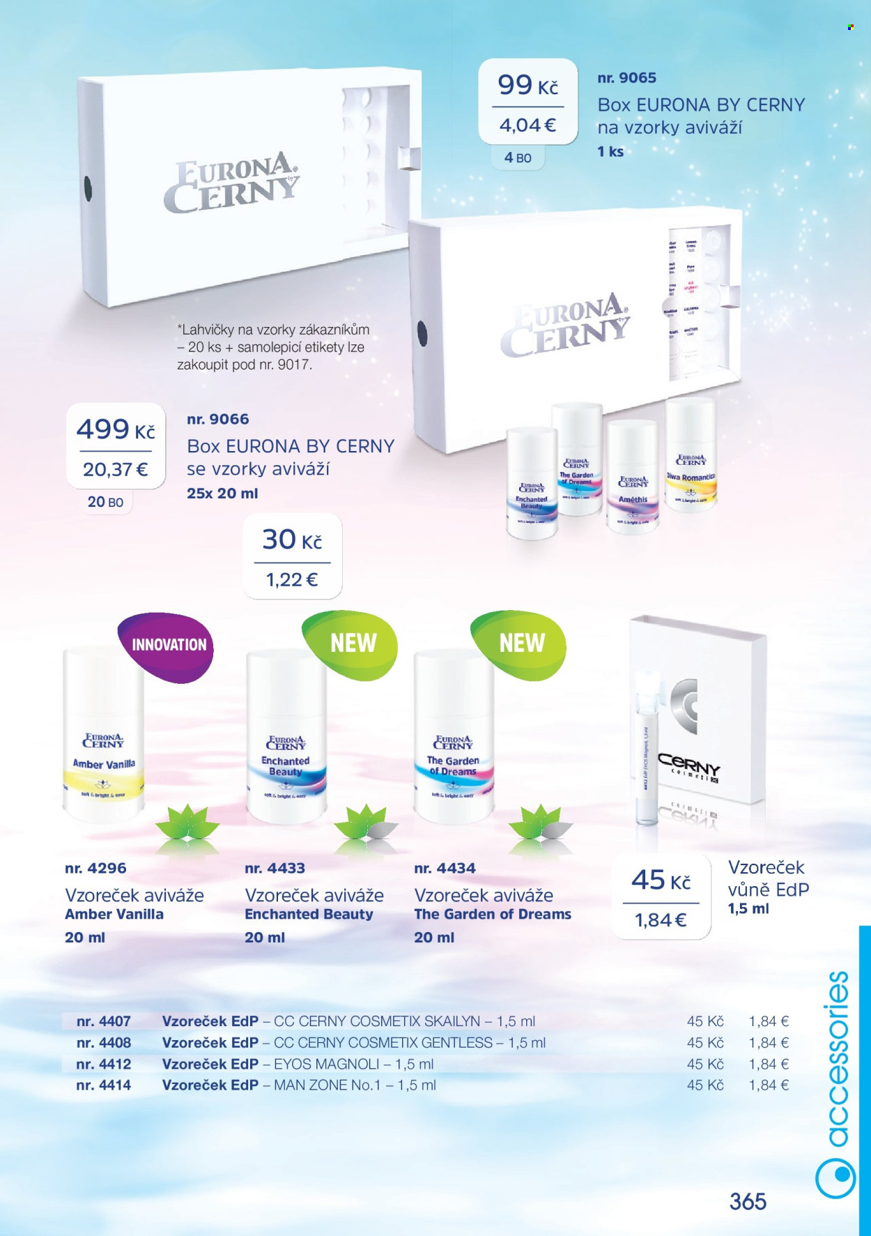 Leták EURONA by CERNY. Strana 1