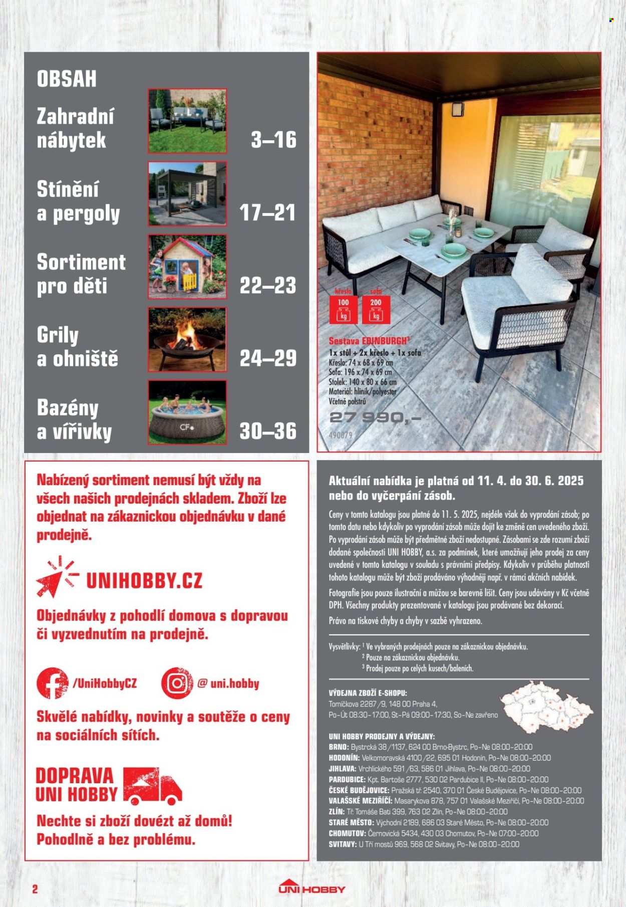 Leták UNI HOBBY - 11.4.2025 - 30.6.2025. Strana 2