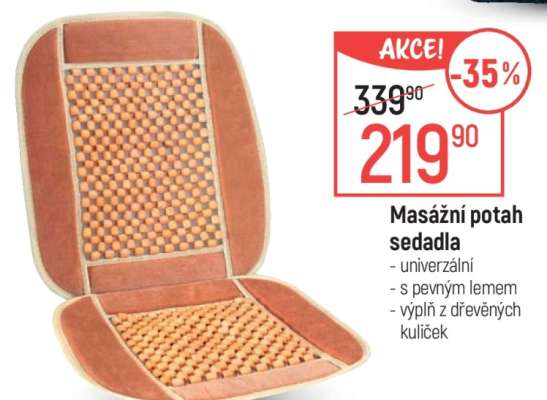 Masážní potah sedadla