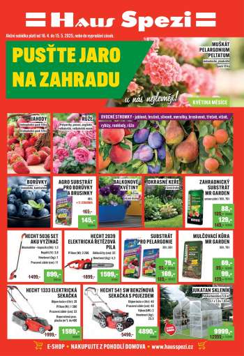 Leták Haus Spezi - 16.4.2025 - 15.5.2025.