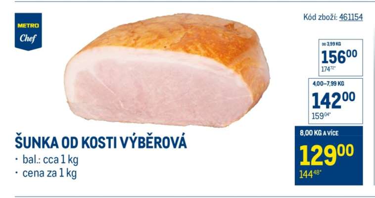 Šunka od kosti výběrová*