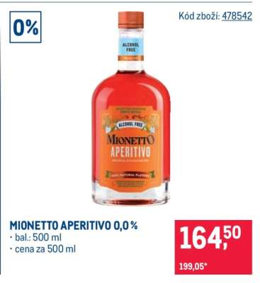 MIONETTO APERITIVO 0,0 %