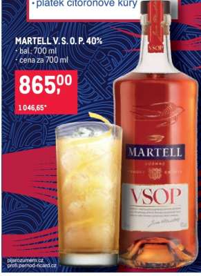 Martell V. S. O. P. 40 %