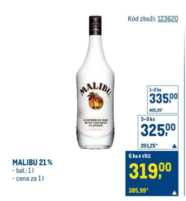 Malibu 21 %