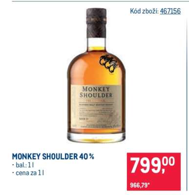 MONKEY SHOULDER 40 %