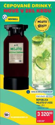 REPUBLICA MOJITO 6 % KEG