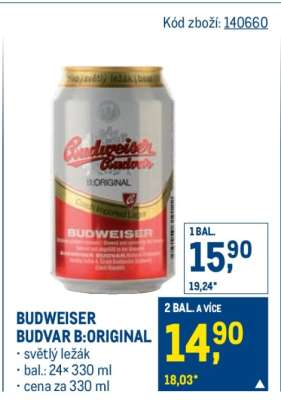 Budweiser Budvar B:Original