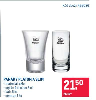 PANÁKY PLATON A SLIM