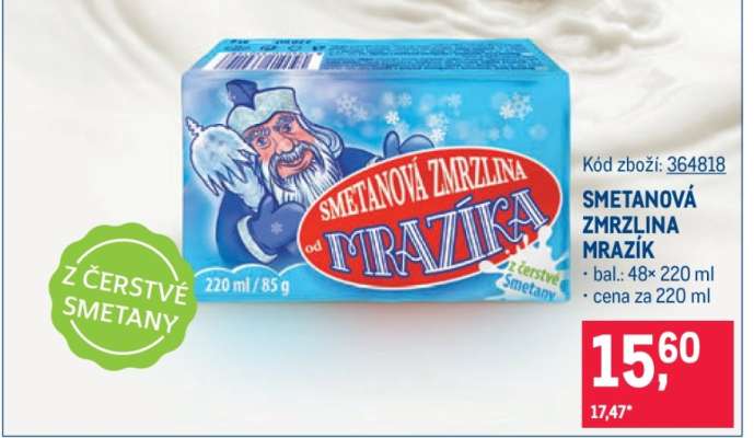 SMETANOVÁ ZMRZLINA MRAZÍK
