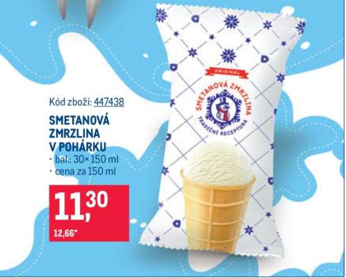 SMETANOVÁ ZMRZLINA V POHÁRKU