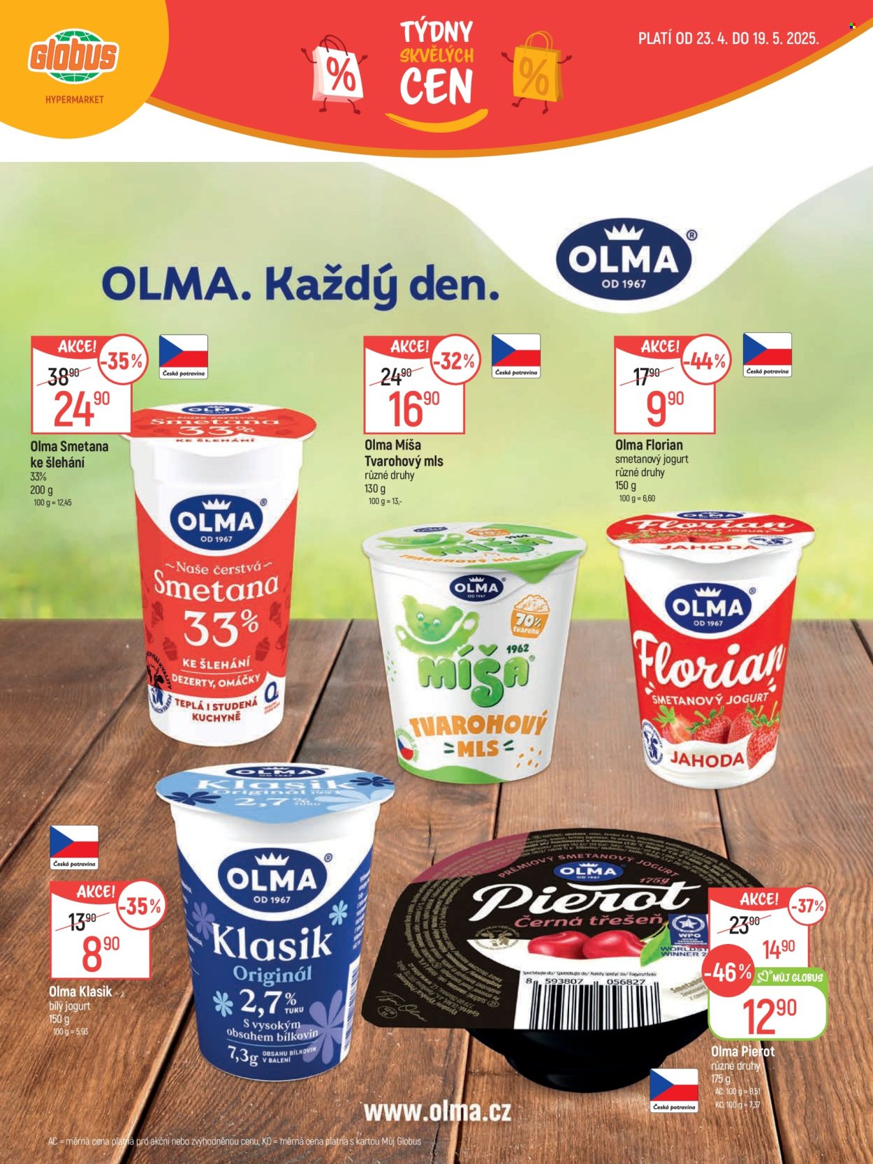 Leták Globus - 23.4.2025 - 19.5.2025. Strana 1